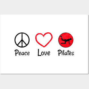 Peace Love And Pilates - Peace Lover - Pilates Lover Posters and Art